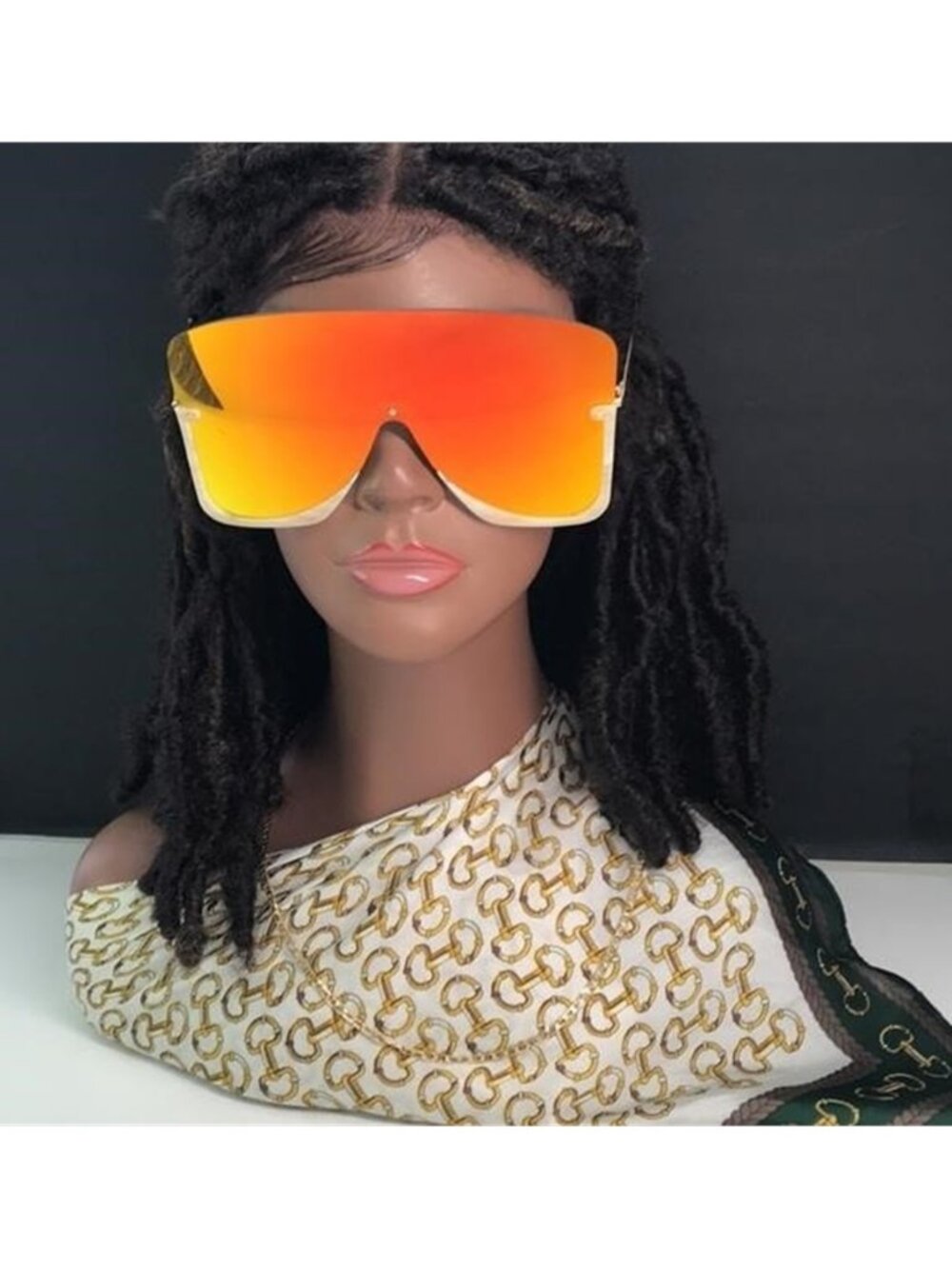 Gucci GG0540S 004 Stylish Orange Oversized Sunglasses